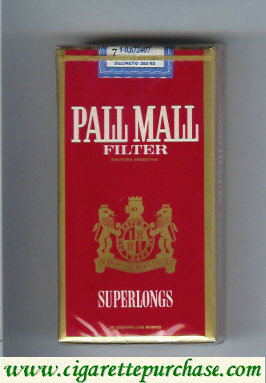 Pall Mall Filter Superlongs red 100s cigarettes soft box